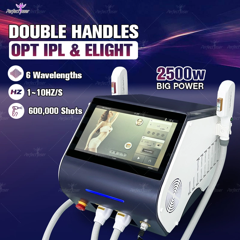 New IPL Opt E Light RF Ice Laser Hair Removal Skin Care Rejuvenation Acne Pigmentation Removal Treatment Beauty Equipment Machine Laser with CE/FDA