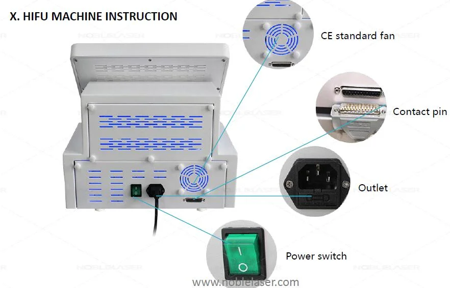 Portable 15000 Shots 3D Hifu for Face Lift and Body Slimming Beijing Noble Laser Hf-C