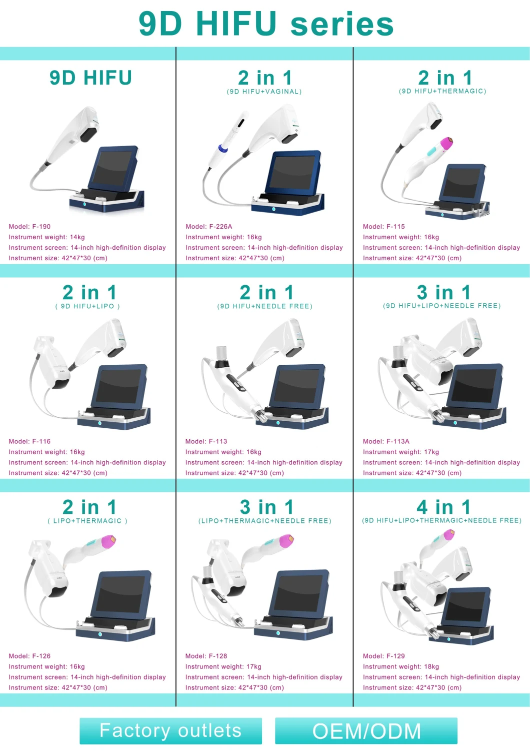 9d Vaginal Hifu 2 in 1 Portable Body Face Slimming Face Lift Vaginal Tightening