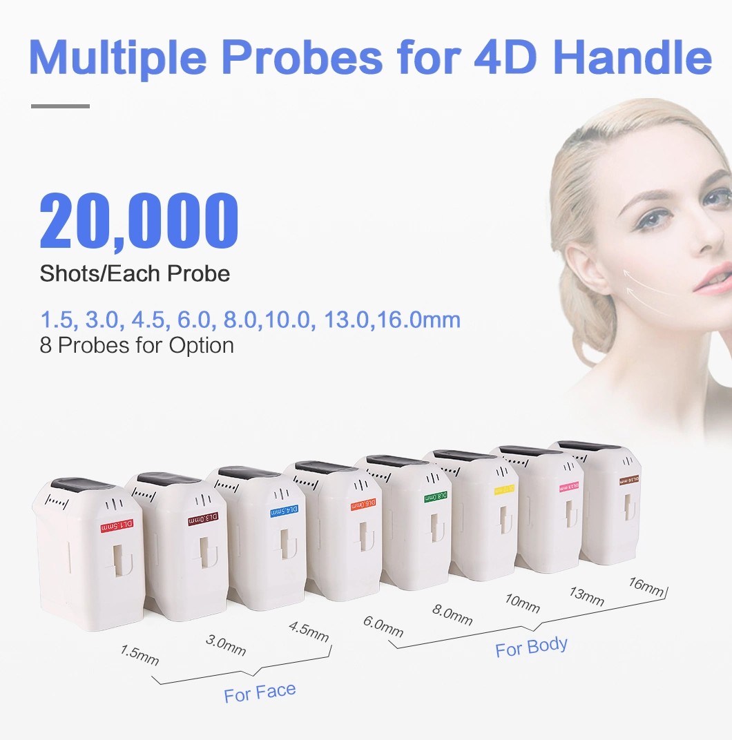 6 in 1 4D Hifu Machine Face Lift Vaginal Tighten Body Slimming Wrinkle Removal Ultrasound Beauty Machine