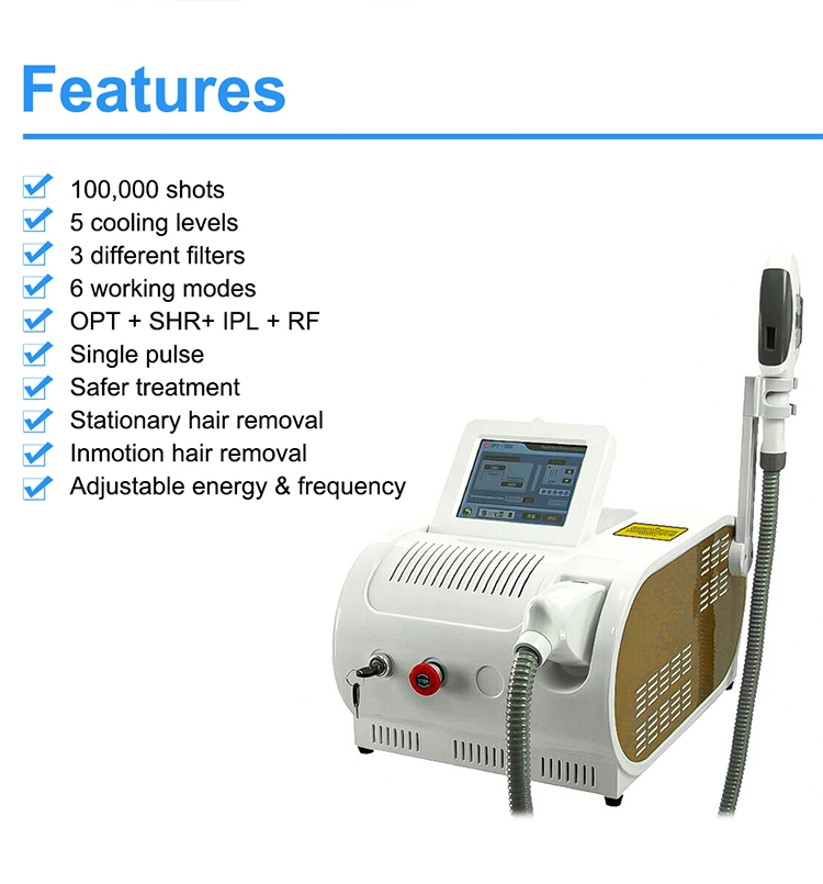 OEM and ODM Multi Function Elight IPL RF Beauty Machine for IPL Hair Removal and IPL Acne Removal Skin Care Treatment