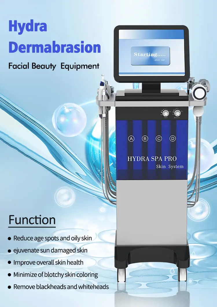 CE Multi Function Facial Skin Care Water Peel Hydra Dermabrasion Beauty Machine for SPA Use