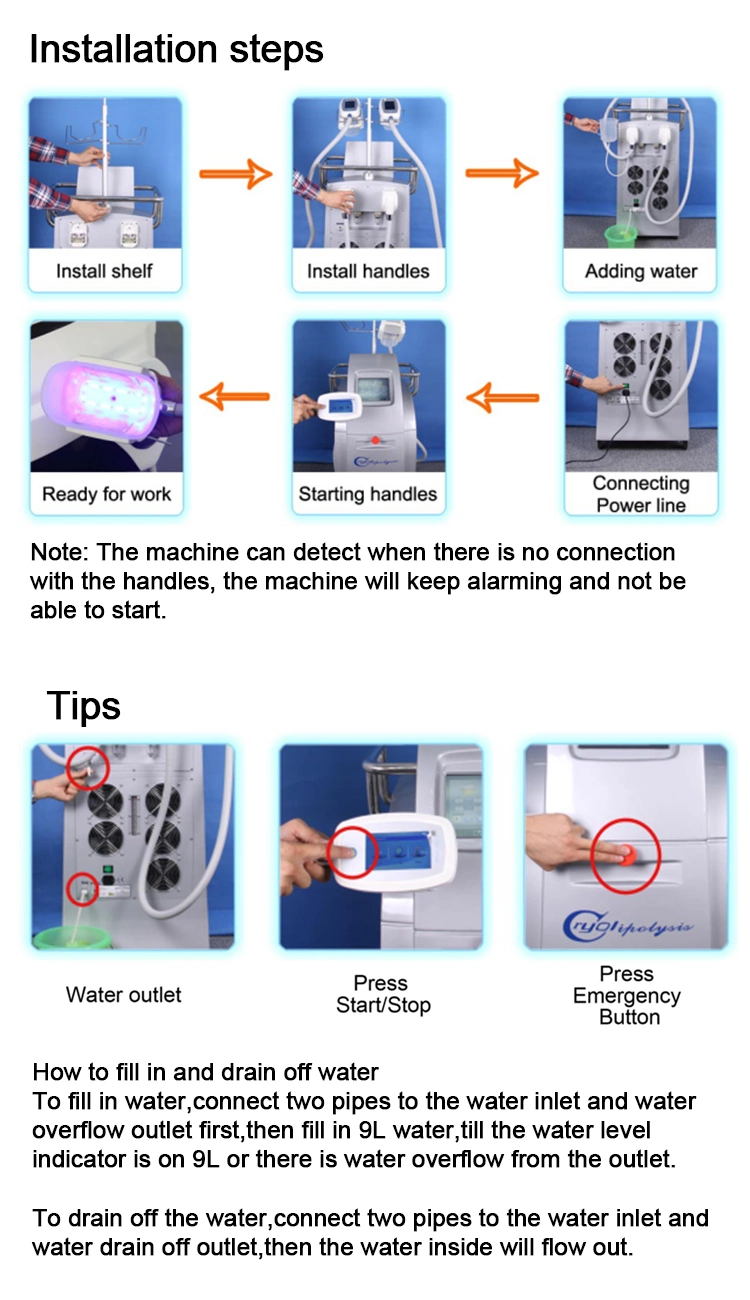 Zeltiq Cryolipolysis Criolipolisis Slimming Beauty Equipment Fat Freeze Brg80 4s Multifunction with Four Cryo Handles RF and Cavitation Handles